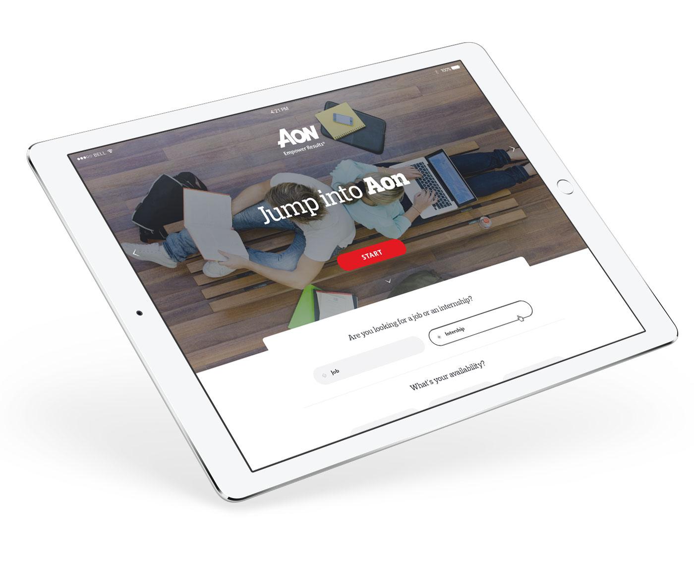 Our iPad app for Aon Employer Branding Team in Krakow